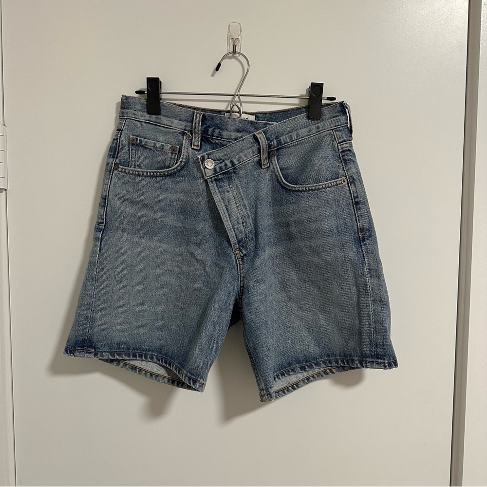 Agolde criss cross shorts